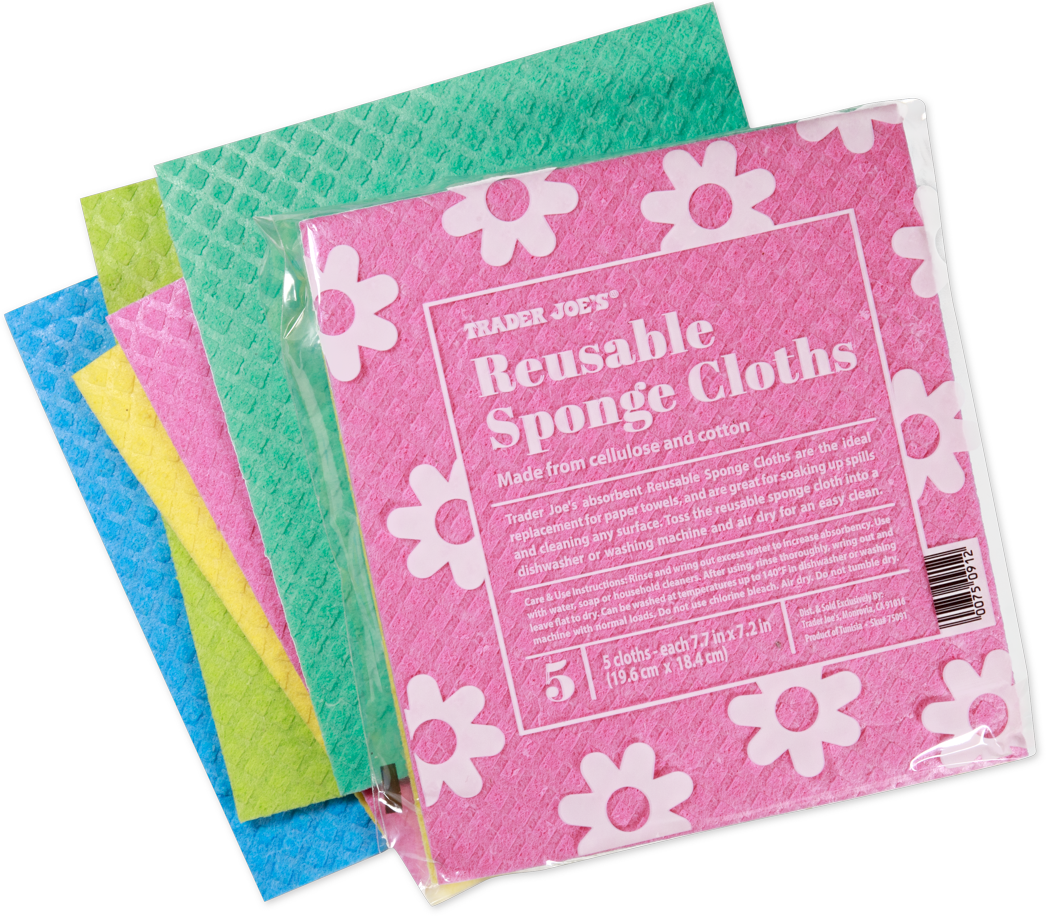 Trader Joe's reusable sponge cloths for household cleaning