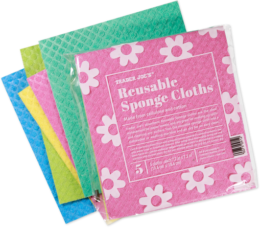 Trader Joe's reusable sponge cloths for household cleaning