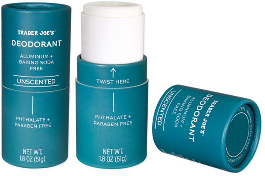 Trader Joe's unscented deodorant