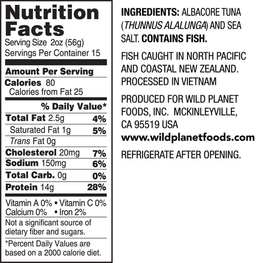 Five-ounce cans of Wild Planet wild tuna