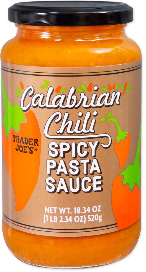 Calabrian chili spicy pasta sauce jar