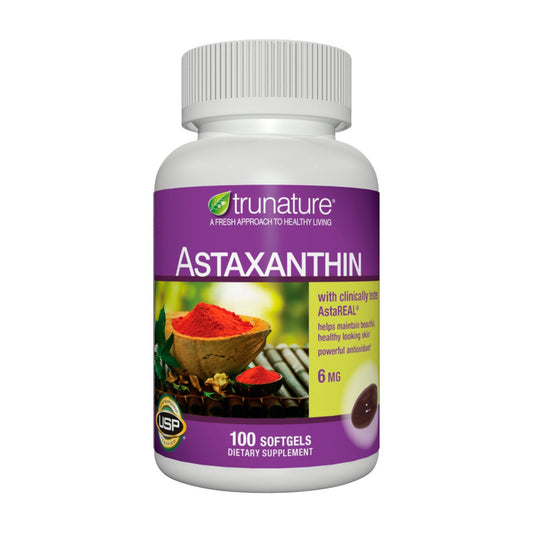 trunature Astaxanthin 6 mg 100 softgels bottle