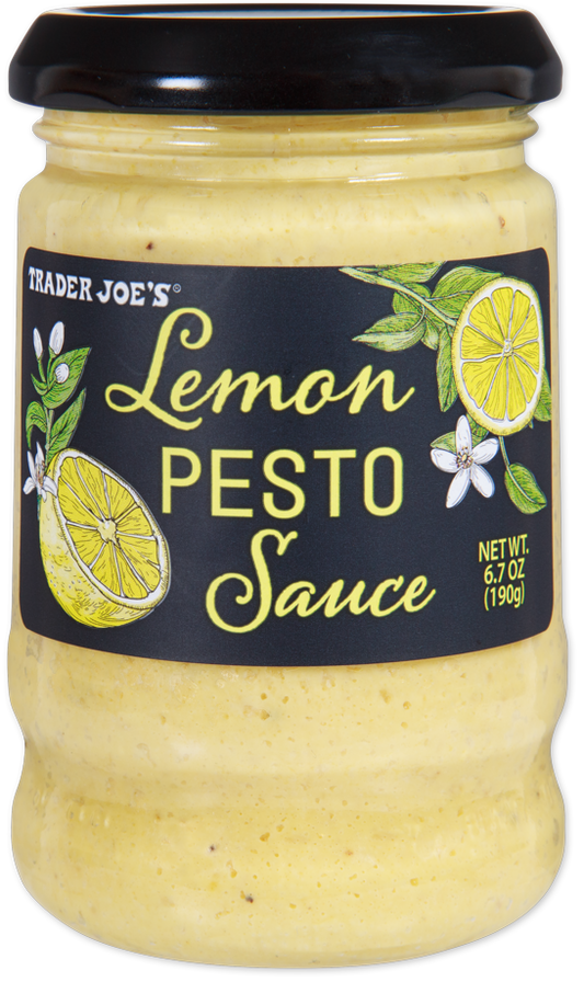 Trader Joe's Lemon Pesto Sauce jar
