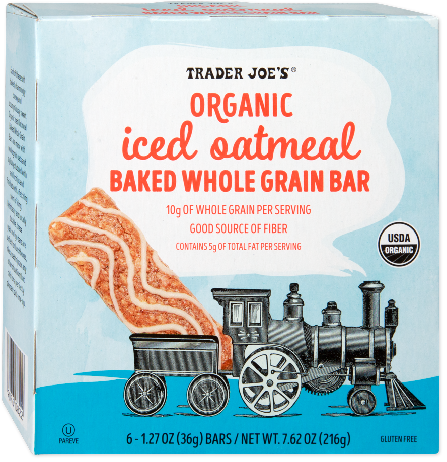 Trader Joe's organic iced oatmeal baked whole grain bar