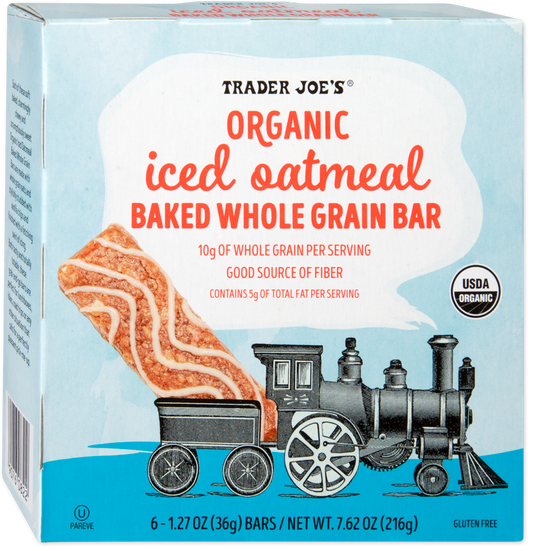 Trader Joe's organic iced oatmeal baked whole grain bar
