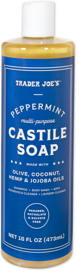 Trader Joe's peppermint multi-purpose castile soap