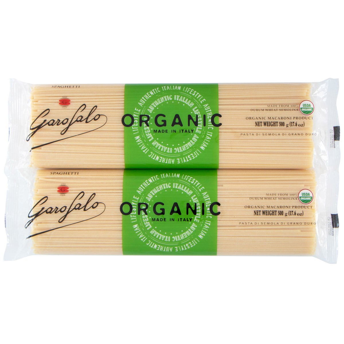 Garofalo organic spaghetti noodles 17.6 oz 8-count