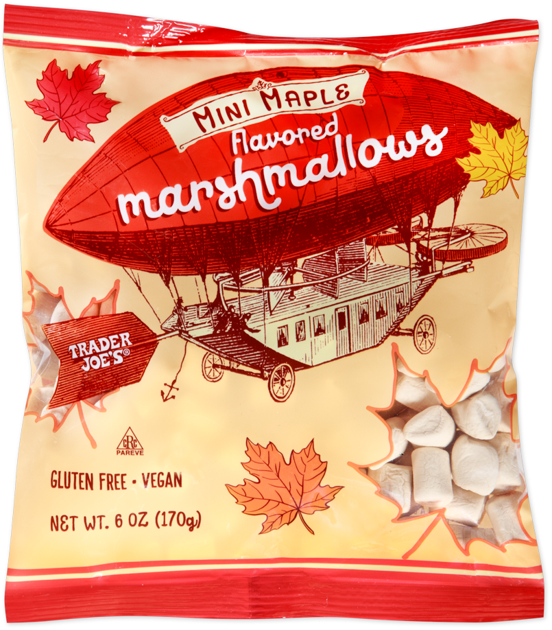 Trader Joe's Mini Maple Flavored Marshmallows gluten free vegan treat