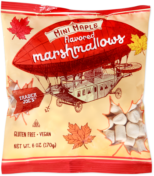 Trader Joe's Mini Maple Flavored Marshmallows gluten free vegan treat