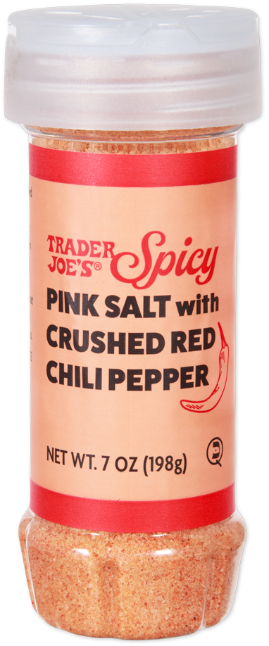 Trader Joe's Spicy Pink Salt with Crushed Red Chili Pepper seasoning