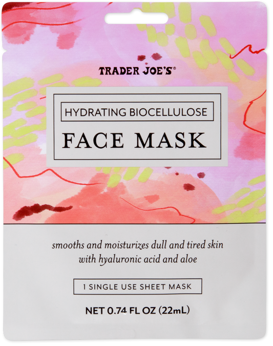 Trader Joe's hydrating biocellulose face mask