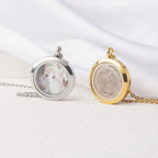 Anavia see-through stainless steel photo locket
