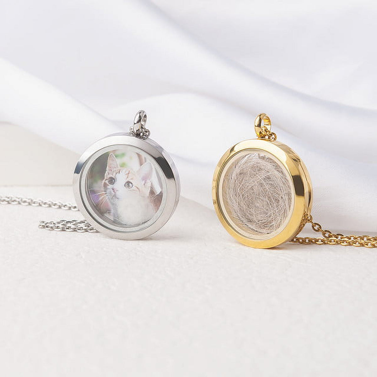 Anavia see-through stainless steel photo locket