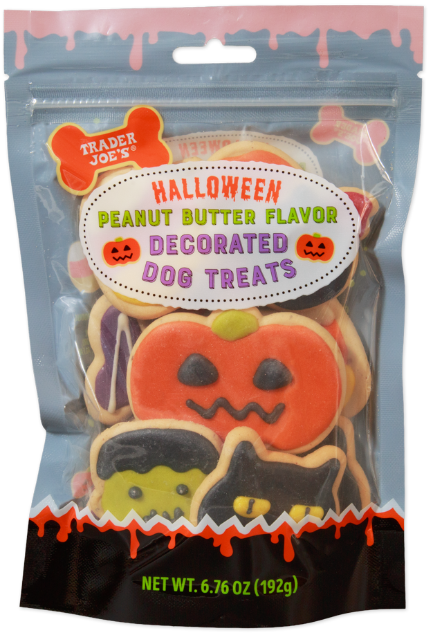 Trader Joe's Halloween peanut butter flavor dog treats