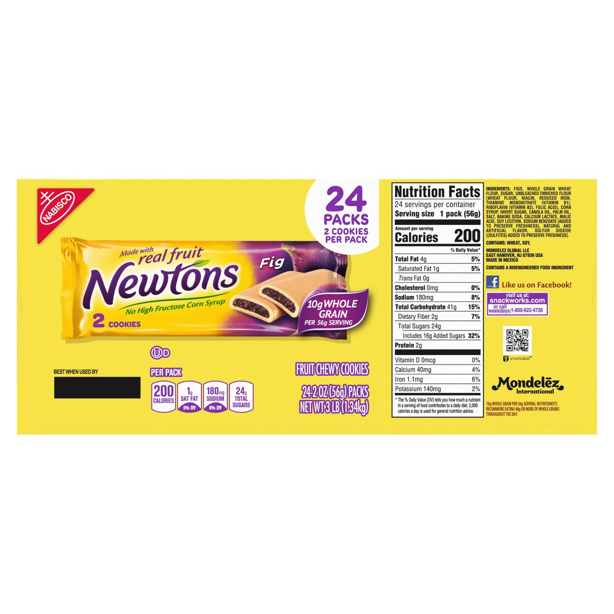 Dairy free Nabisco fig cookies snack pack