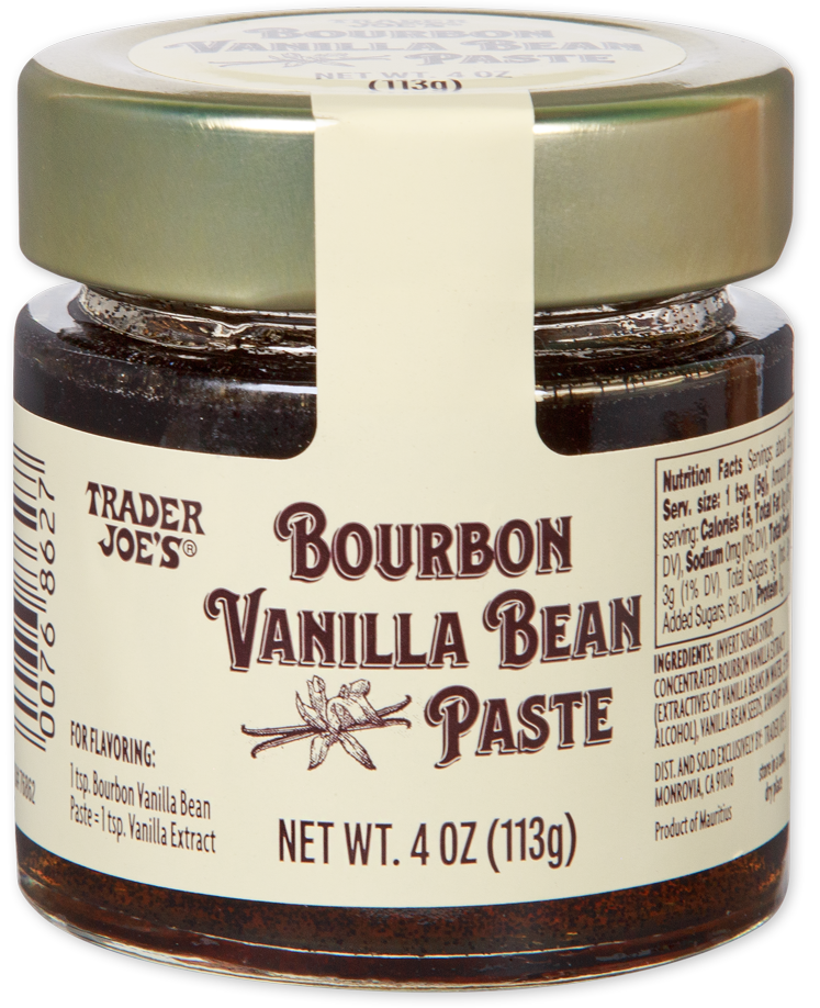 Trader Joe's Bourbon Vanilla Bean Paste jar