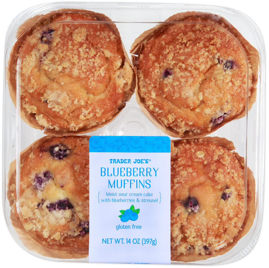Trader Joe's gluten free blueberry muffins