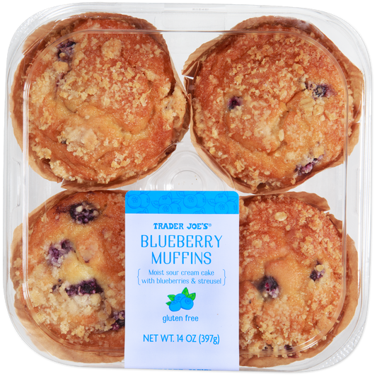 Trader Joe's gluten free blueberry muffins