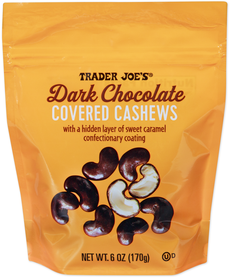 Trader Joe's dark chocolate covered cashews