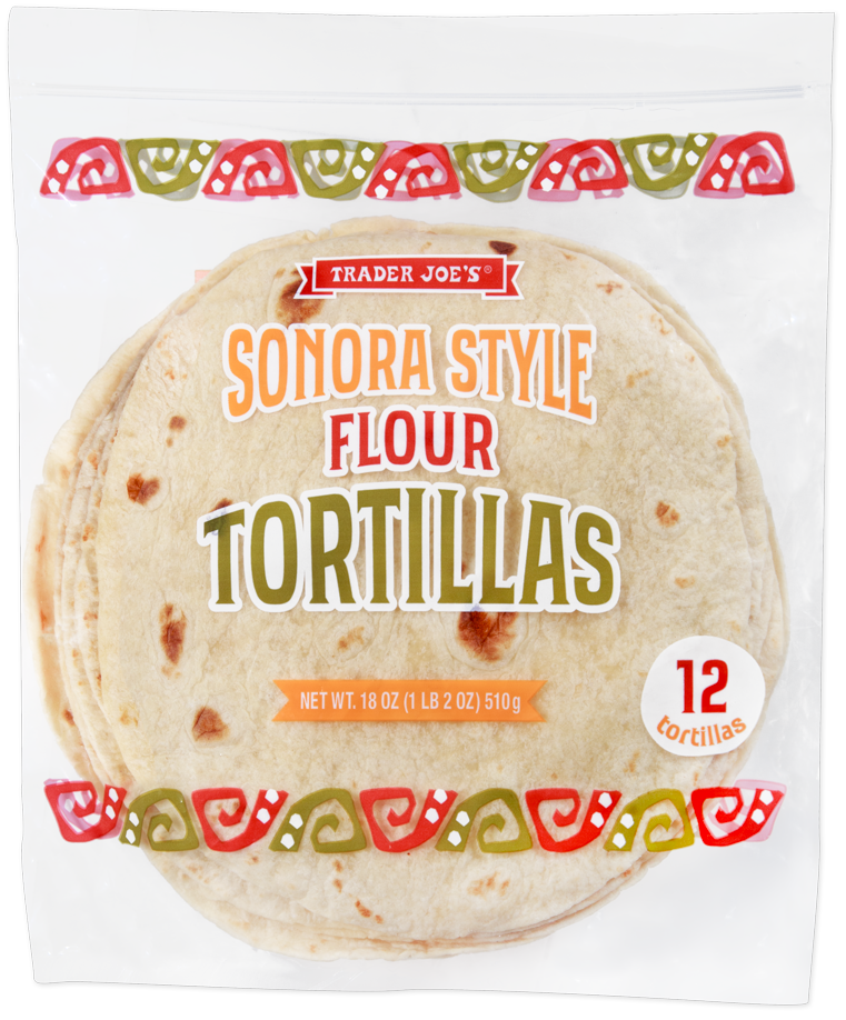Trader Joe's Sonora Style Flour Tortillas package