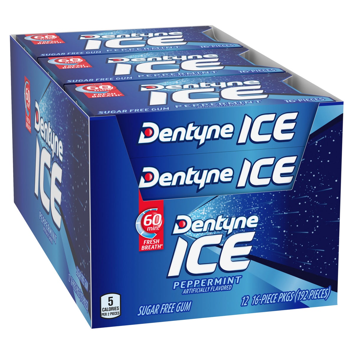 Dentyne Ice peppermint gum box front view