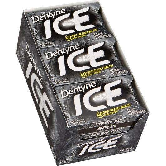 Dentyne Ice Sugar Free Gum Arctic Chill 12-count pack