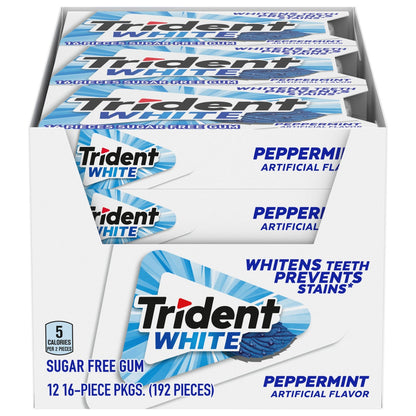 Trident White peppermint sugar-free gum 12-count