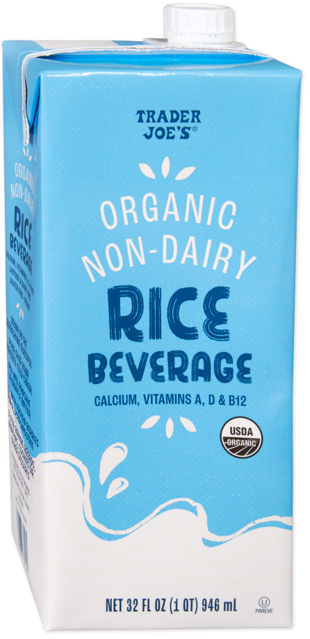 Trader Joe's Organic Non-Dairy Rice Beverage carton