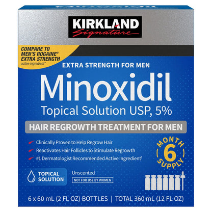 Kirkland Signature 5% minoxidil hair regrowth treatment for men
