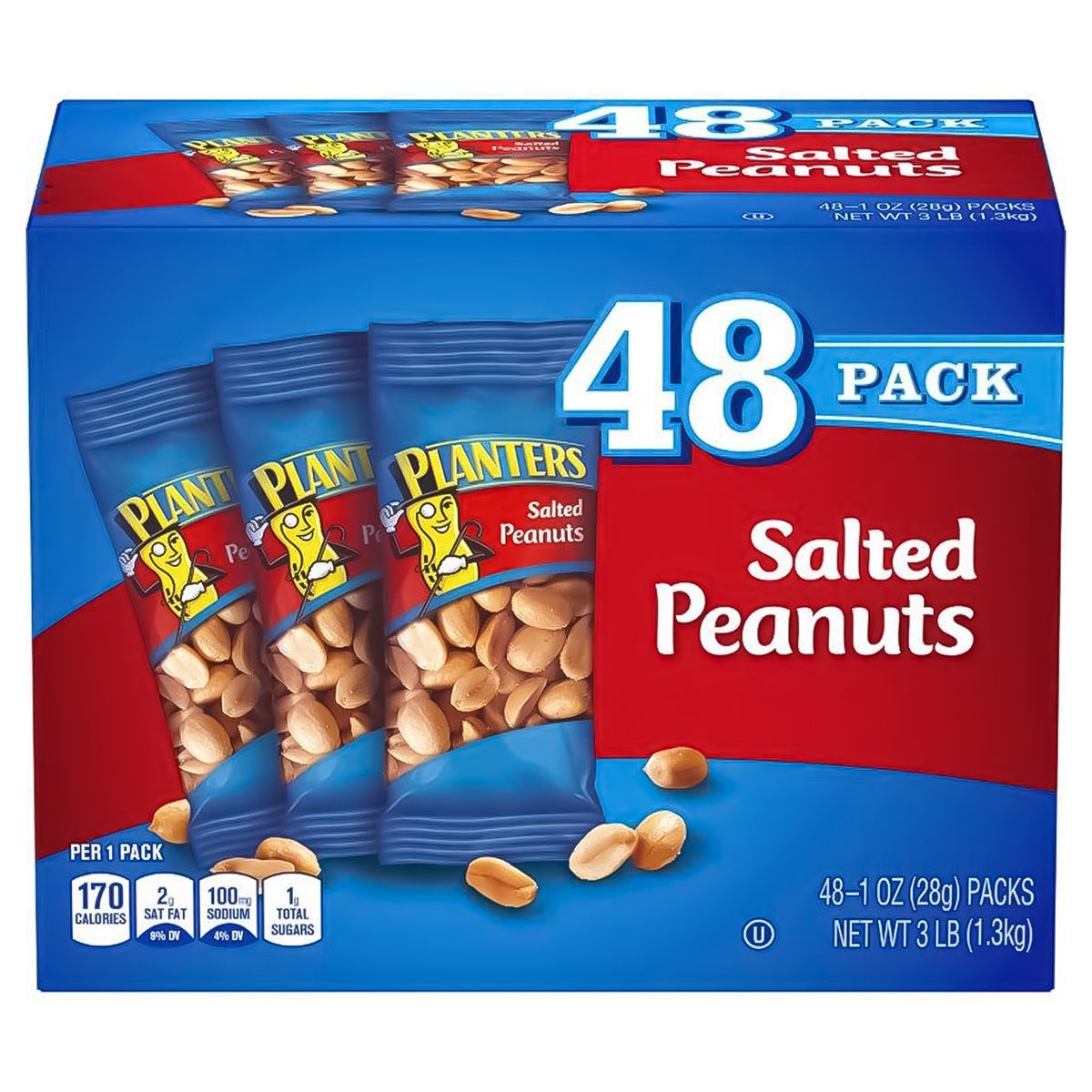 Planters salted peanuts 1 oz 48-count box
