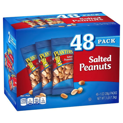 Planters peanuts snack box front view