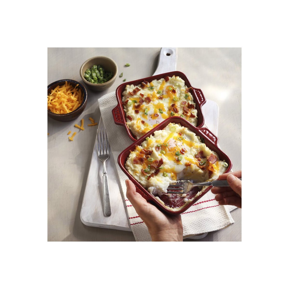 Premium mashed potatoes pantry staple by Idahoan
