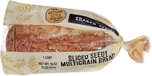 Trader Joe's sliced seedy multigrain bread loaf