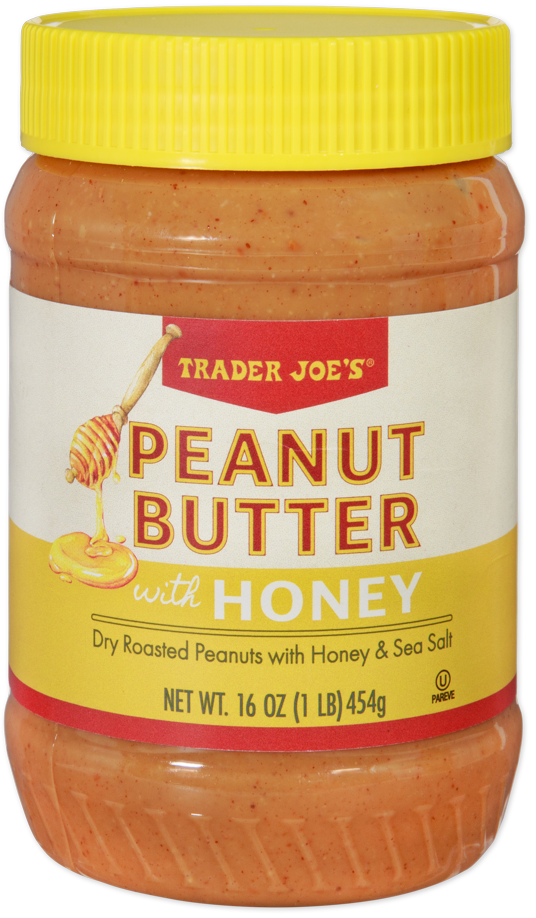 Trader Joe's peanut butter with honey spread