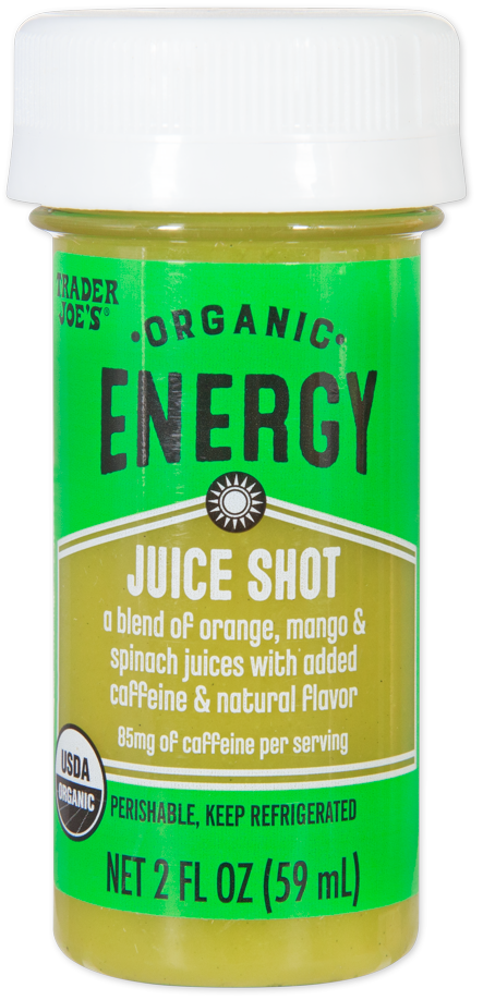 Trader Joe's Organic Energy Juice Shot bottle