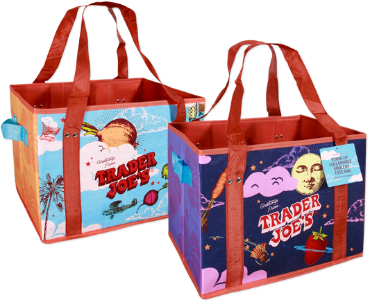 Trader Joe's stand-up collapsable grocery tote