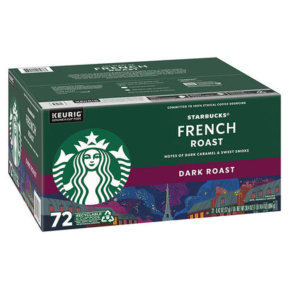 Starbucks French Roast smoky Arabica coffee pods