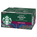 72 count Starbucks French Roast K-Cup pods