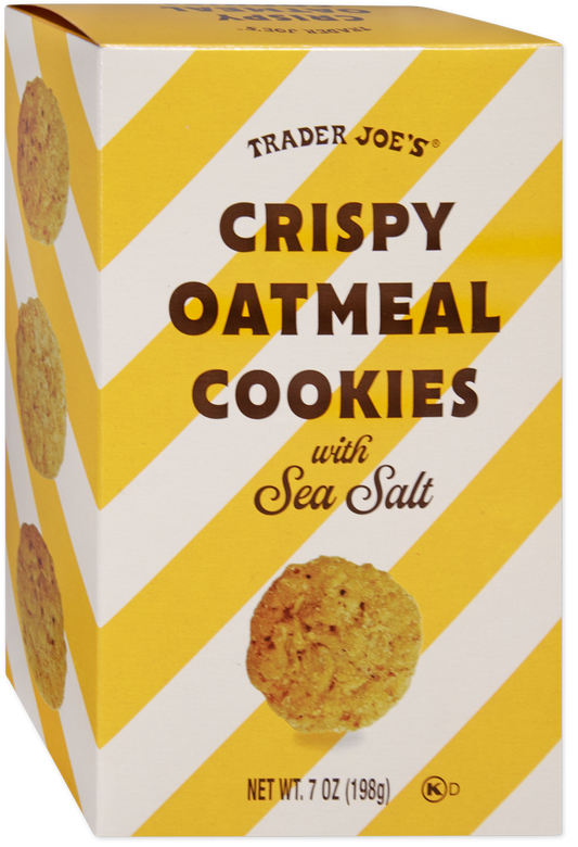 Trader Joe's crispy oatmeal cookies with sea salt