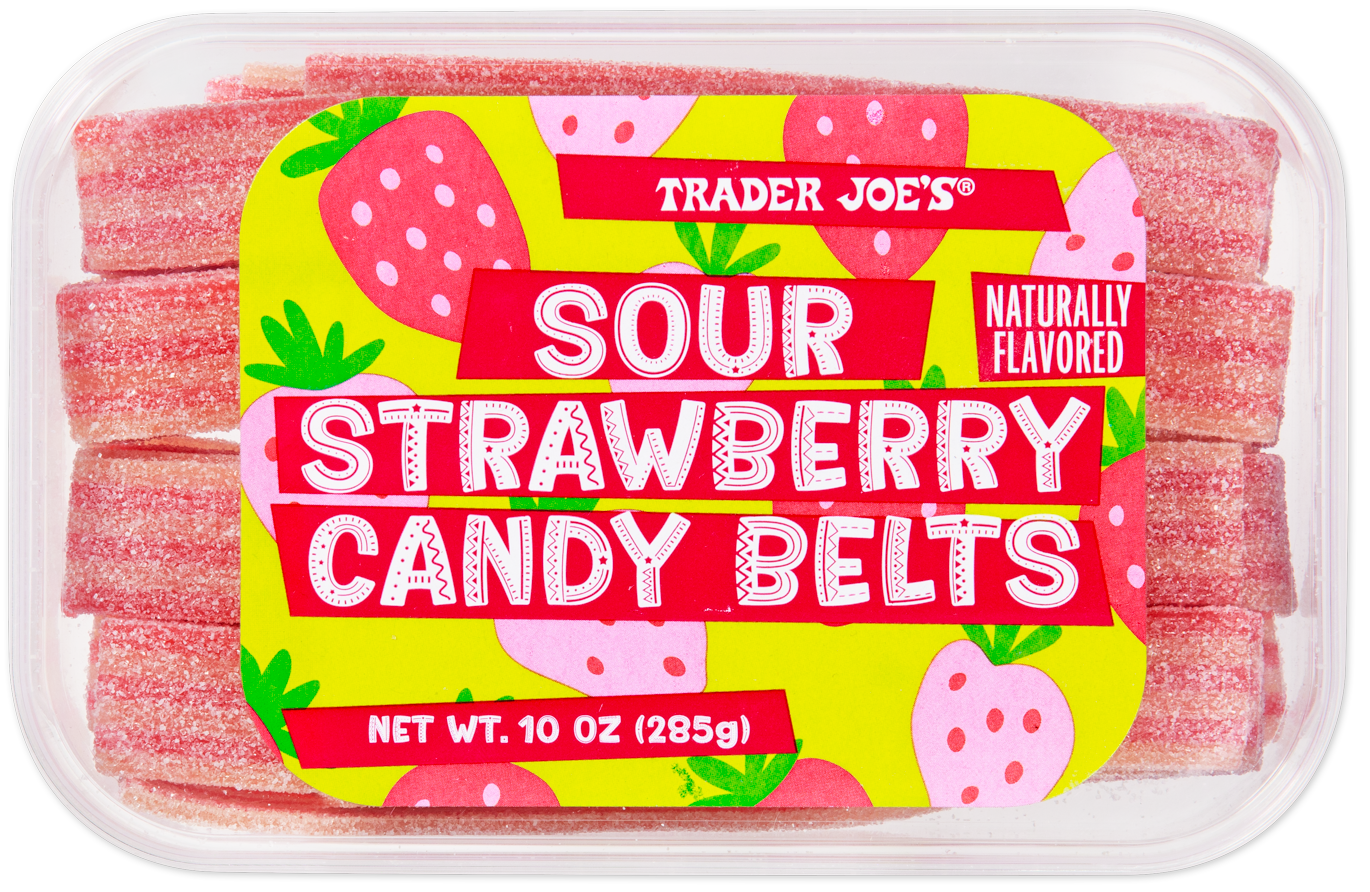Trader Joe's sour strawberry candy belts