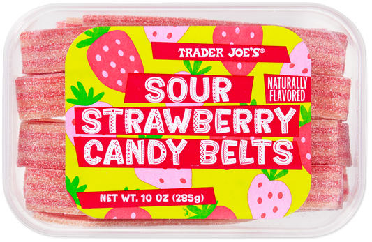 Trader Joe's sour strawberry candy belts