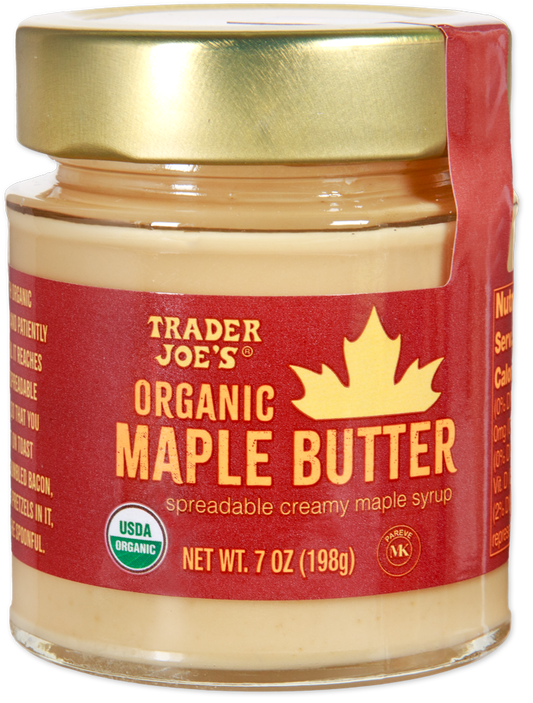 Trader Joe's Organic Maple Butter jar