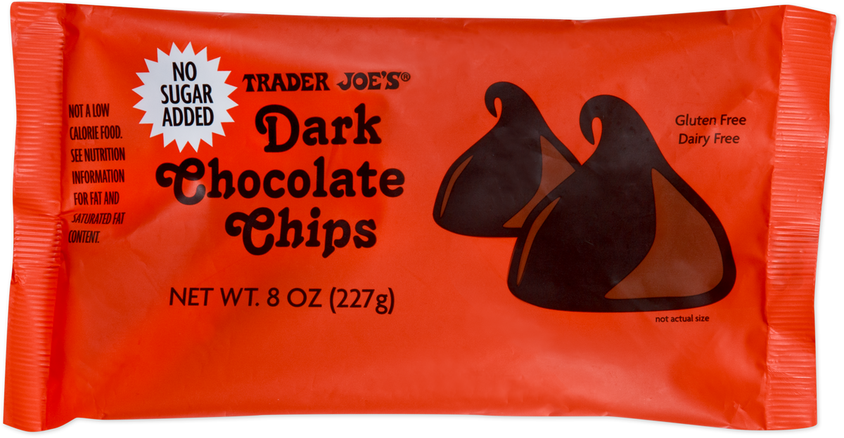 Trader Joe's dark chocolate chips no sugar added