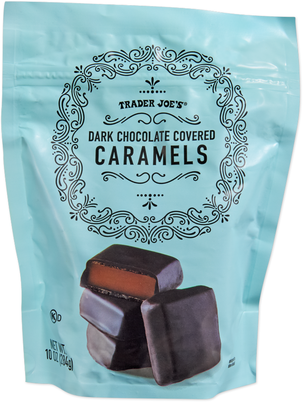 Trader Joe's dark chocolate covered caramels