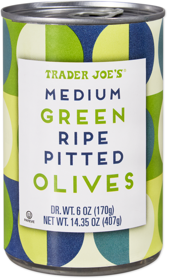 Trader Joe's medium green ripe pitted olives