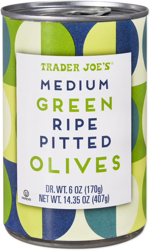 Trader Joe's medium green ripe pitted olives
