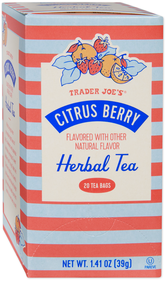 Trader Joe's Citrus Berry Herbal Tea box