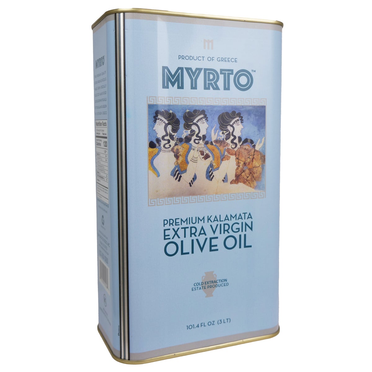 Myrto Greek olive oil 3L tins product view