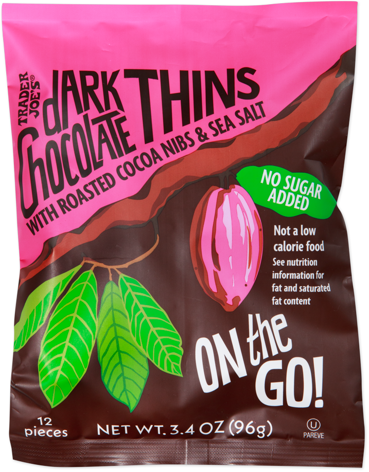 Trader Joe's dark chocolate thins no sugar added