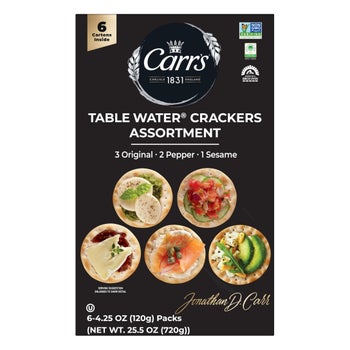 Carr's Table Water Crackers assorted flavors package